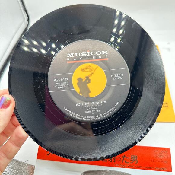 1970s Japanese 45 Vinyl Record Gene Pitney Who Shot Liberty Valance Hello Mary - Picture 7 of 8